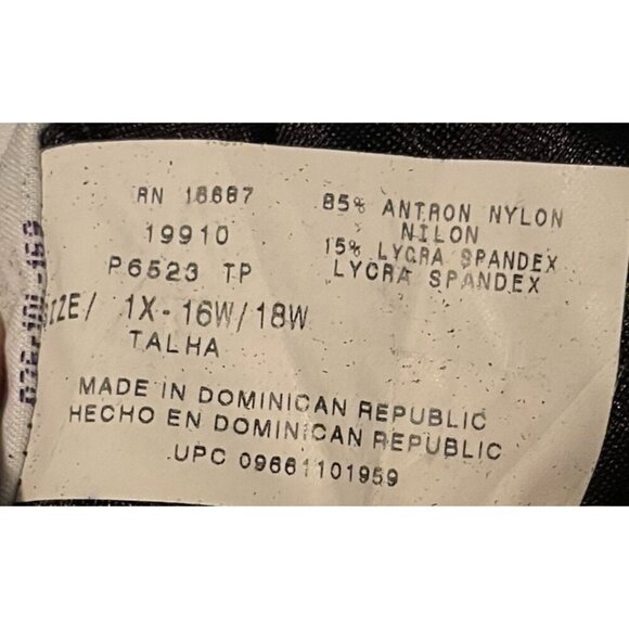 Beach Cabana Woman One Piece Mesh Insert Swimsuit Size 1X 16W/18W Bra No Pads - Picture 8 of 9